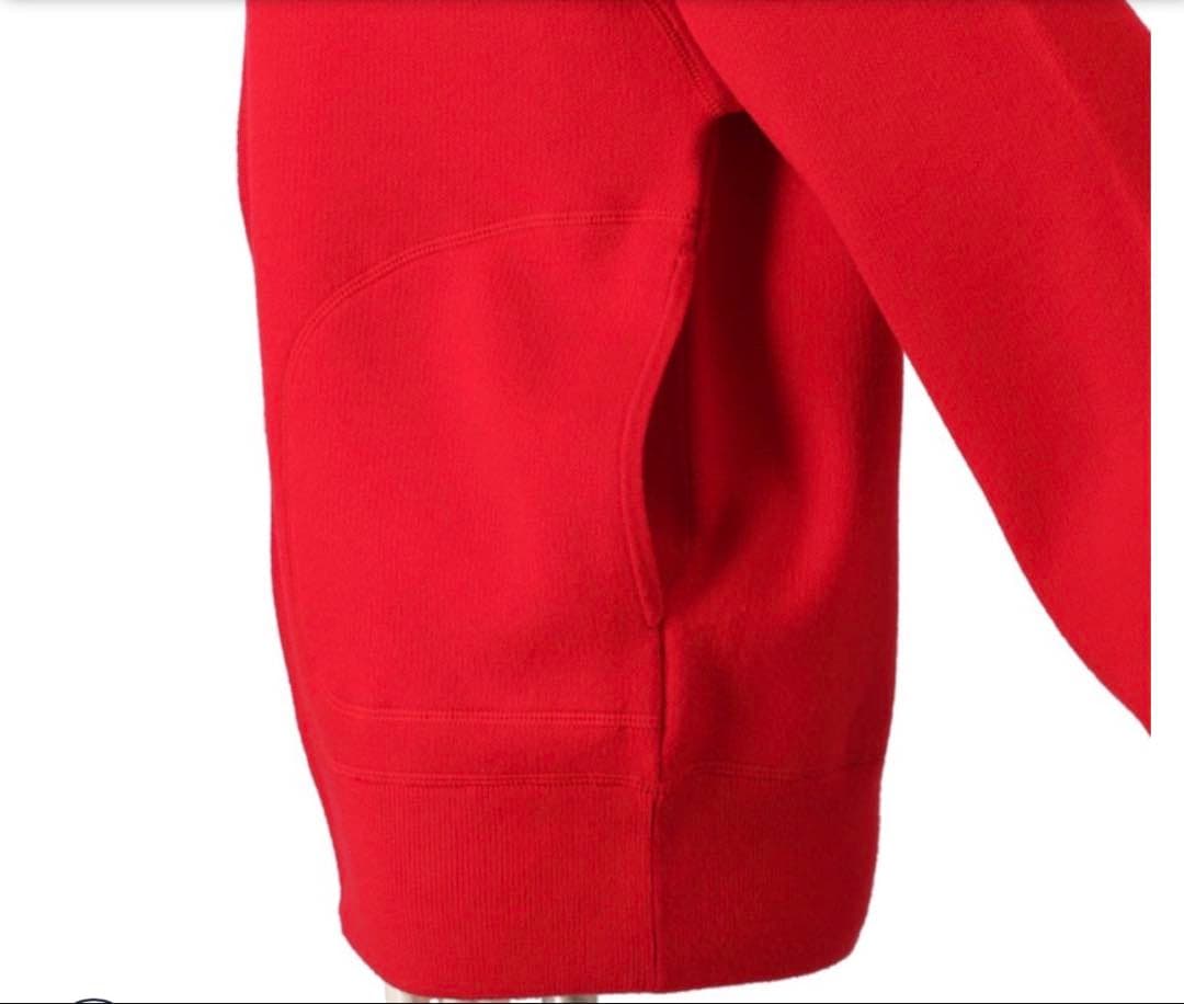 AnneCoquineコアスパンヤーンニットブルゾンネット限定カラー レッド3L