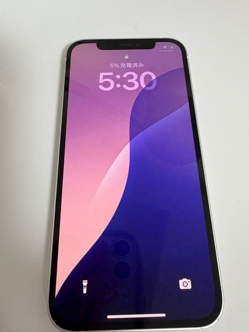 iPhone 12 128GB ホワイト　SIMフリー　付属品あり　箱あり