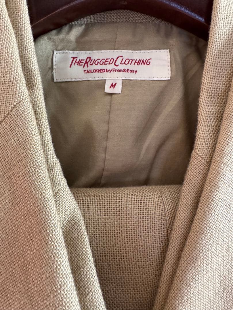 THE RUGGED CLOTHING 麻のビンテージ3ピーススーツMサイズ