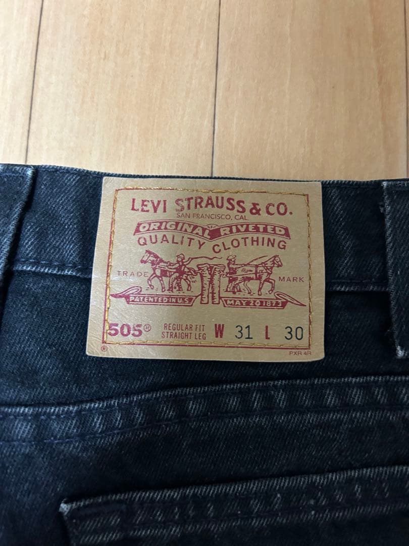 わ*ん様 USA ブラック　リーバイス　505 W31 L30 後染め
