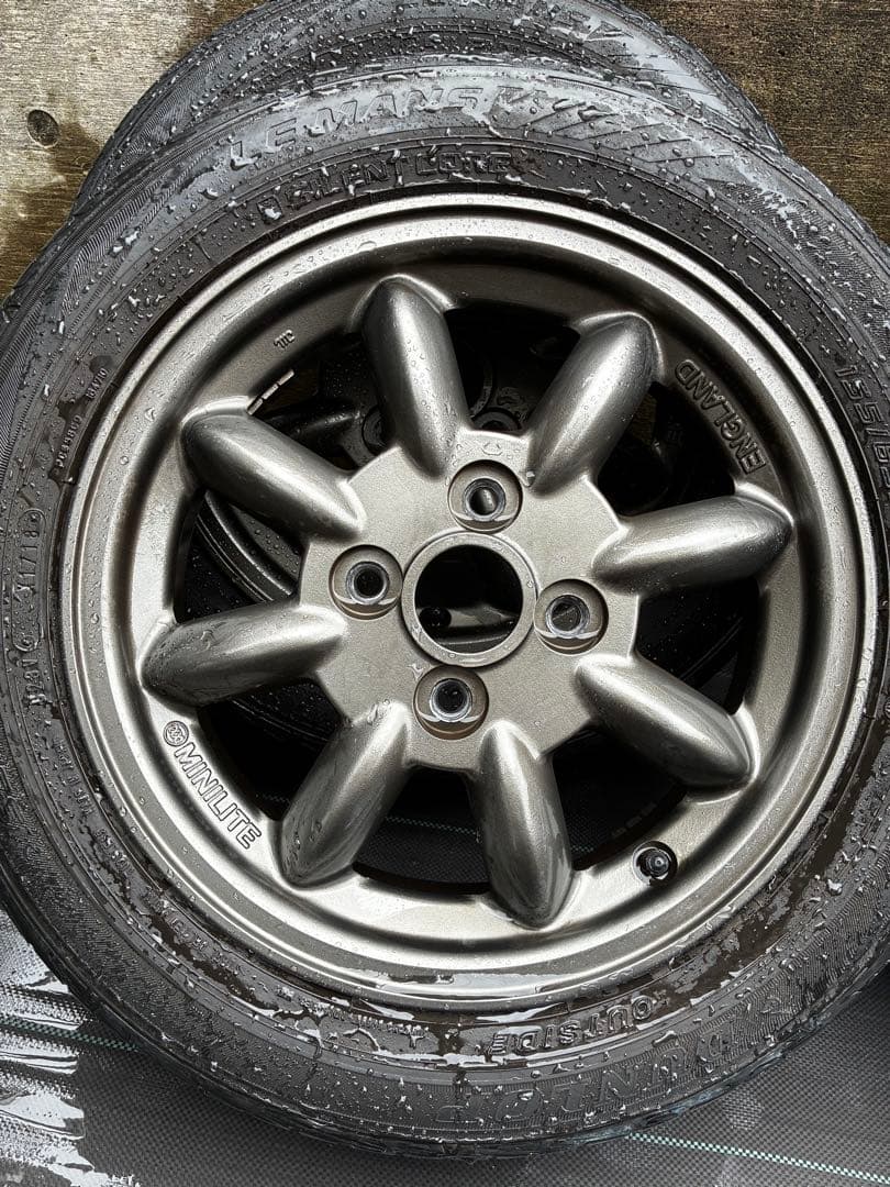 ミニライト 純正 ホイール 再塗装 ブロンズ カスタム ダイハツ スズキ