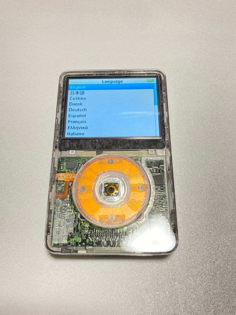 綺麗なiPod classic 第5世代 30GBから256GBにスケルトン