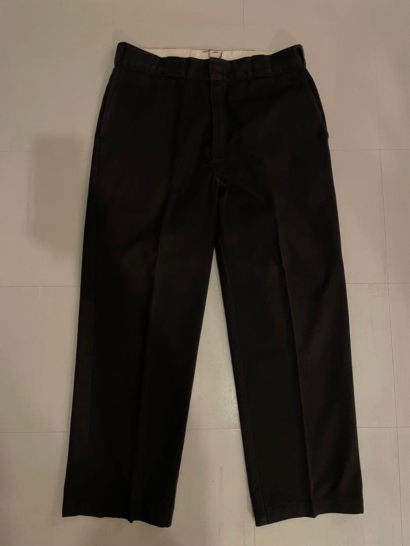 90s USA製 Dickies 874 Black Talonジッパー W36