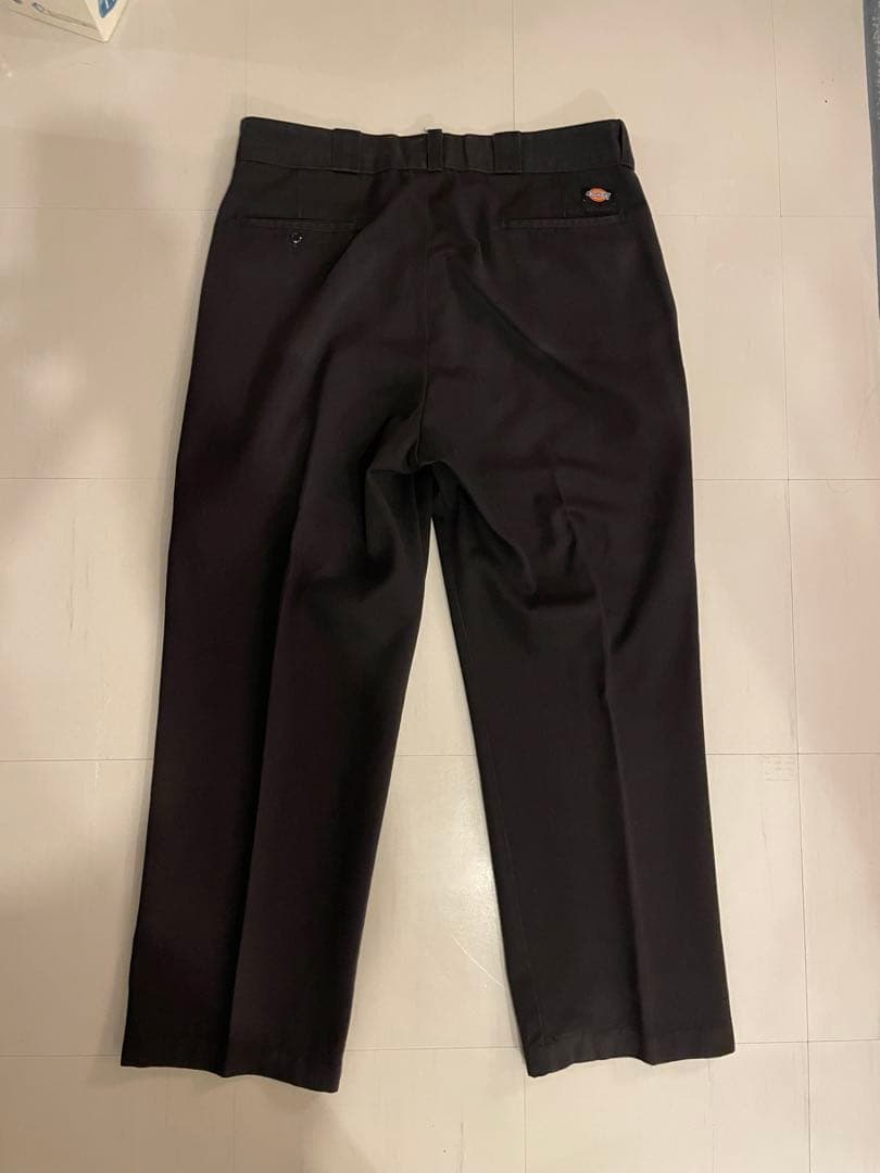 90s USA製 Dickies 874 Black Talonジッパー W36