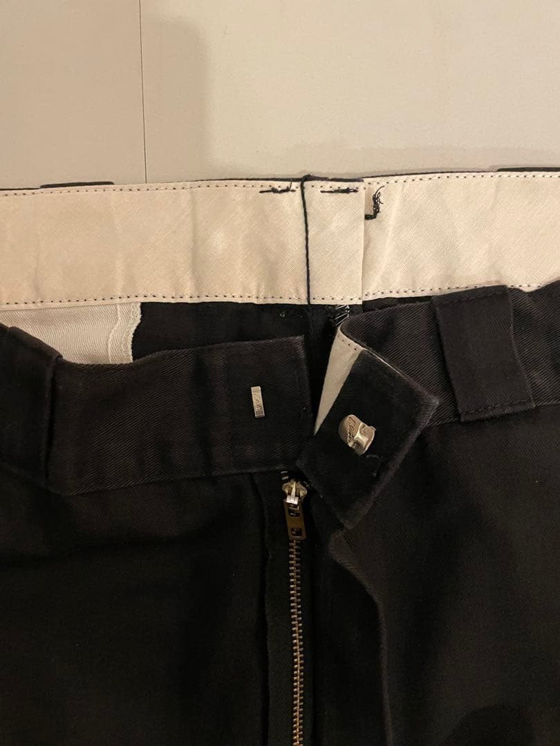90s USA製 Dickies 874 Black Talonジッパー W36