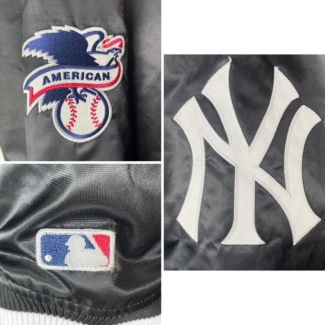極美品✨2XL✨ニューヨークヤンキース MLB スタジャン 黒 ブラック