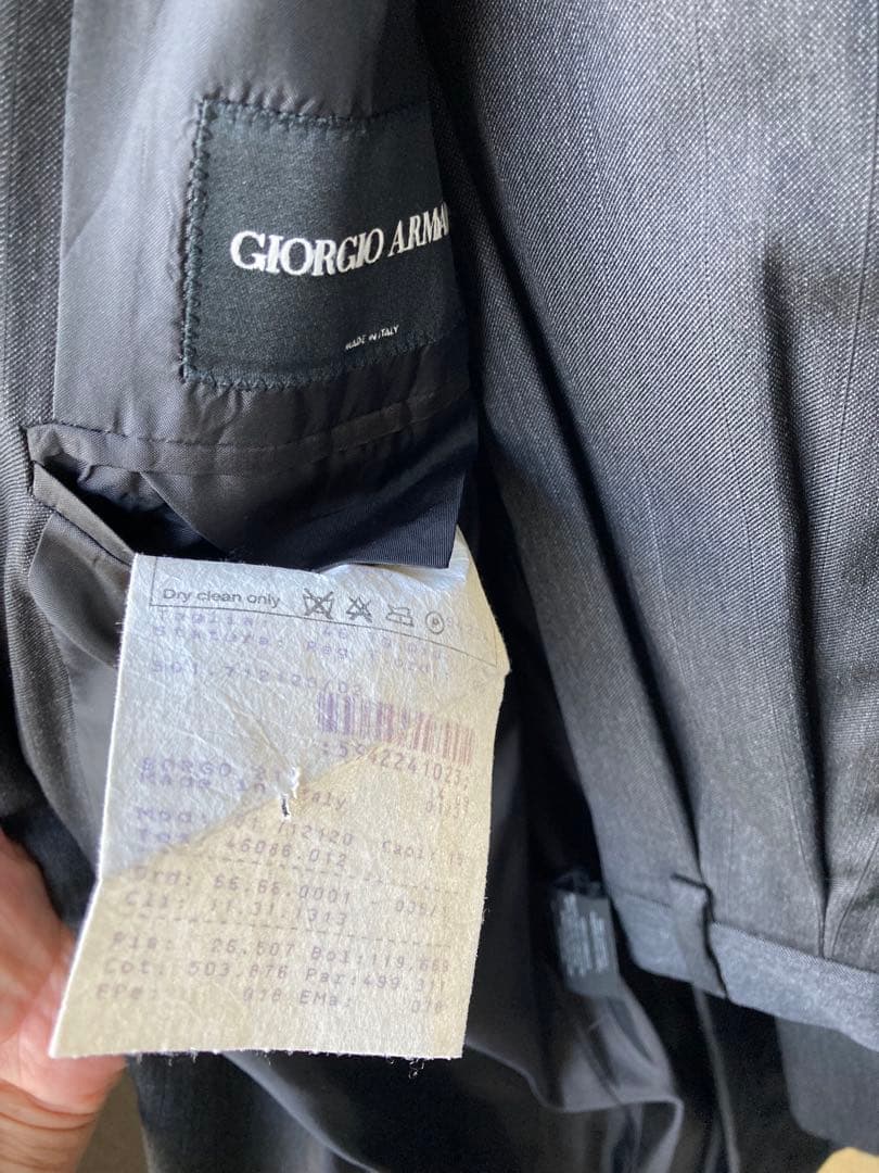 Giorgio Armani ダークグレー スーツ