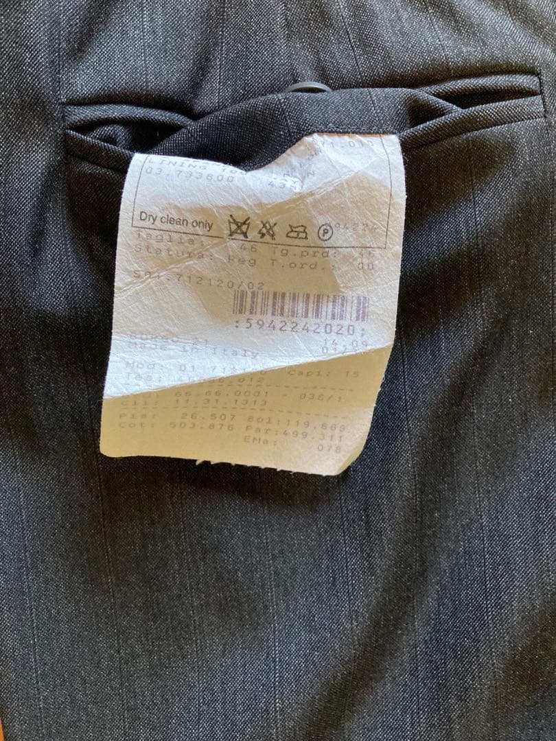 Giorgio Armani ダークグレー スーツ