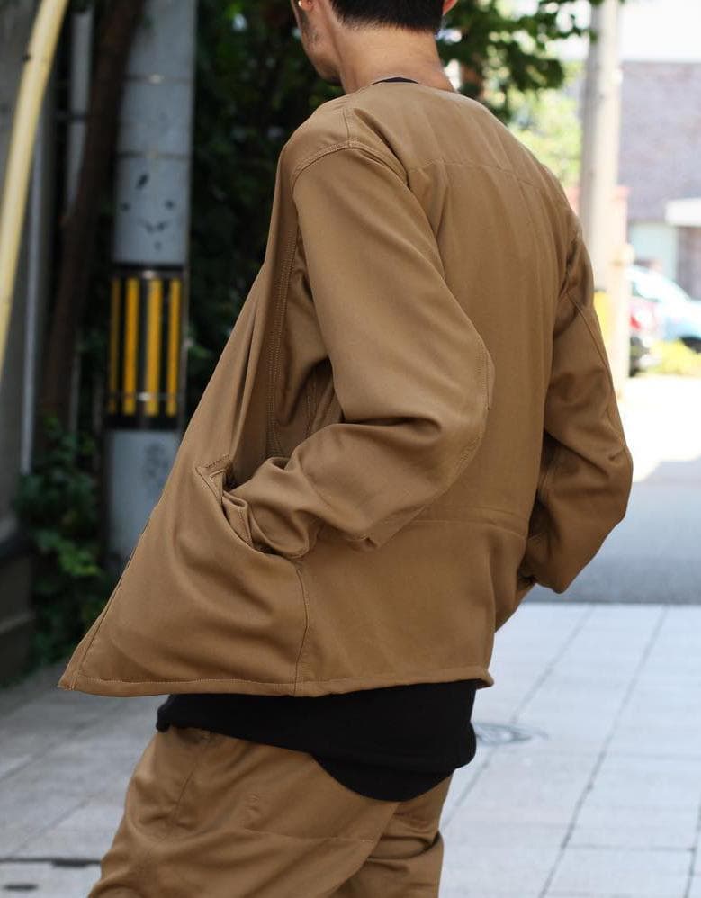 専用　室内試着のみ ノンネイティブ ノーカラー ソルジャー ジャケット M