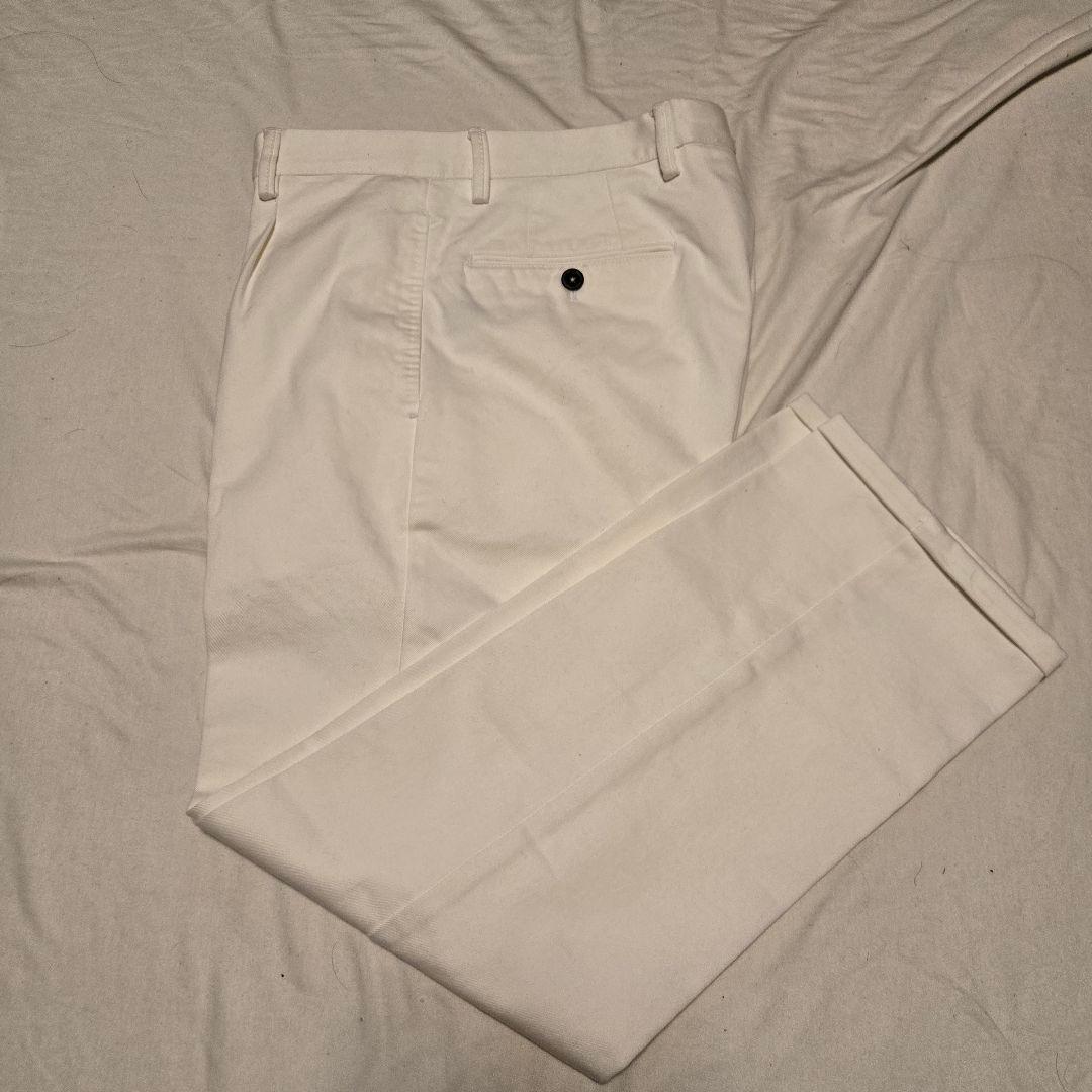 あきら】ホワイト　スラックス　BERWICH　PT01　BEAMS F