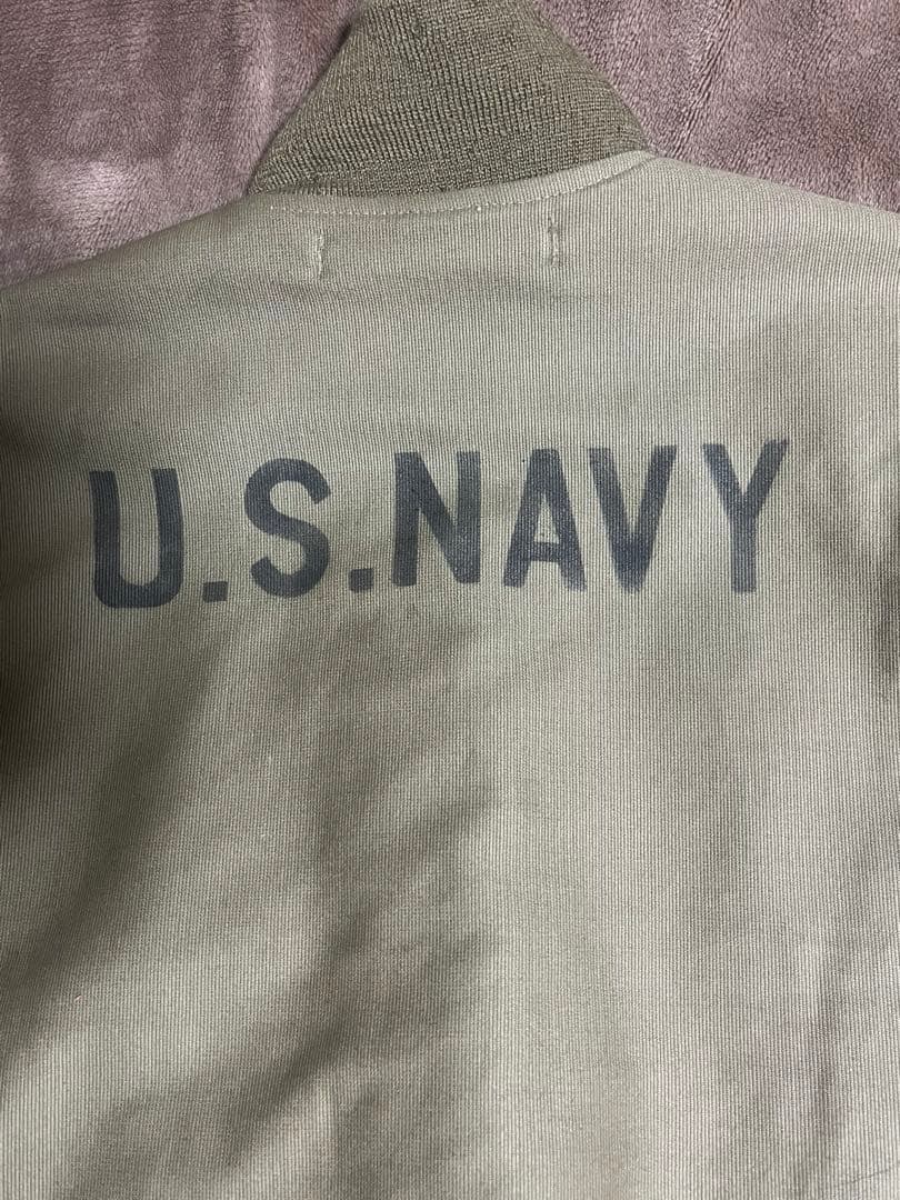 usnavy 40s デッキフックジャケット　復刻　カーキ　vintage