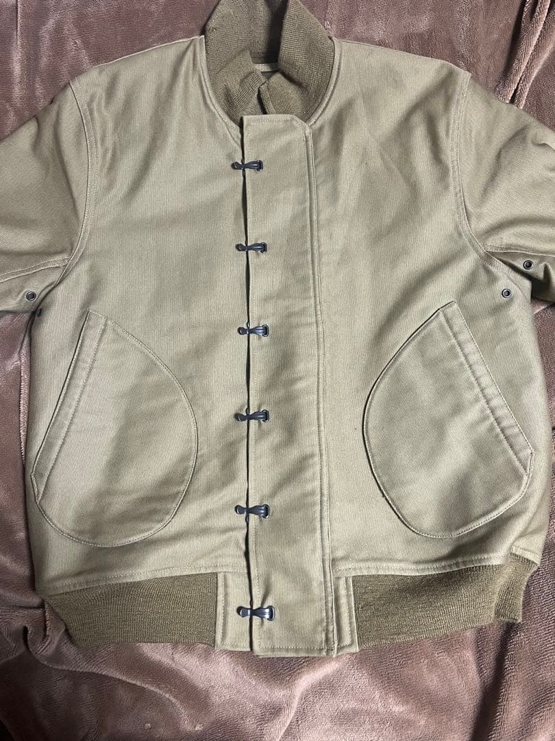 usnavy 40s デッキフックジャケット　復刻　カーキ　vintage