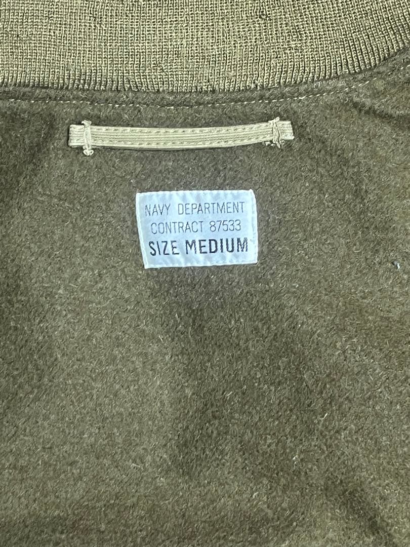 usnavy 40s デッキフックジャケット　復刻　カーキ　vintage