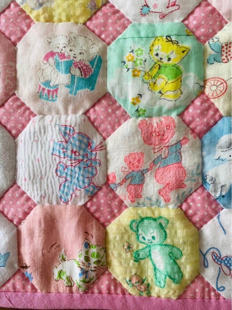 パッチワークキルト　オクタゴンのキルト