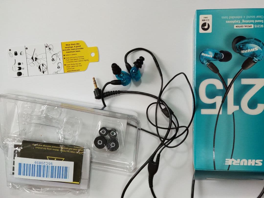 SHURE SE215 有線イヤホン