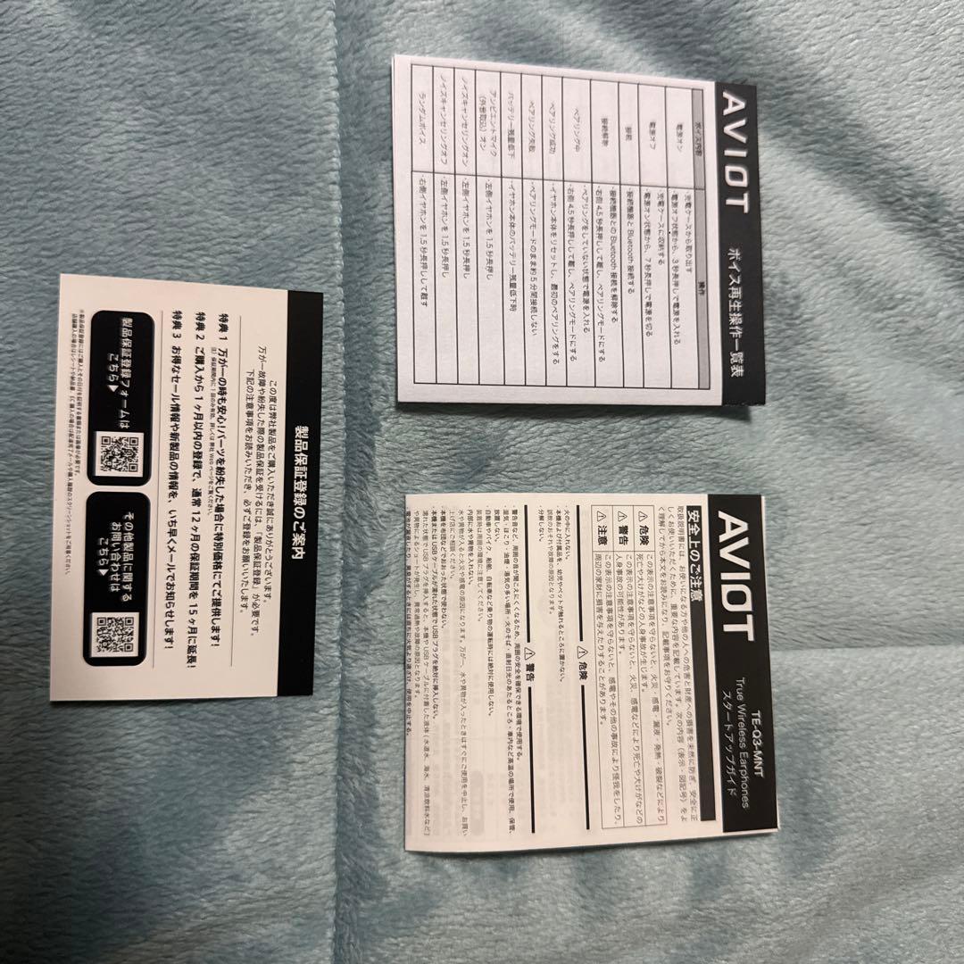 AVIOT 不破湊ボイスモデル ワイヤレスイヤホン