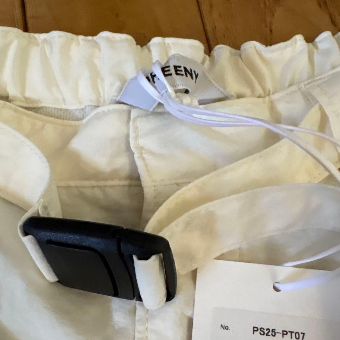 取下間近　今期未使用品！pheeny ナイロンカーゴパンツ ホワイト　サイズ2