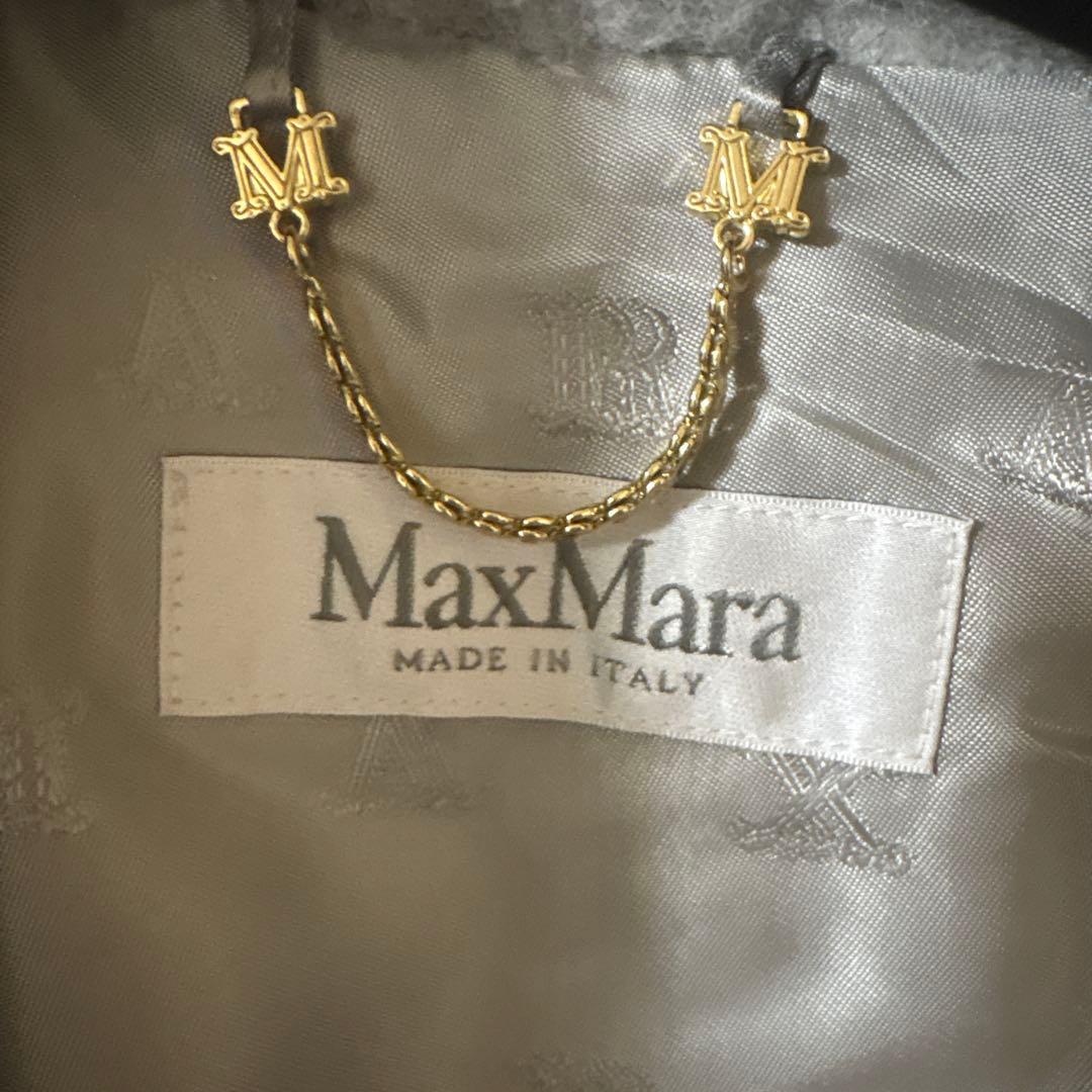 即購入可　MAX MARA テディベアケープ・ポンチョ　グレー