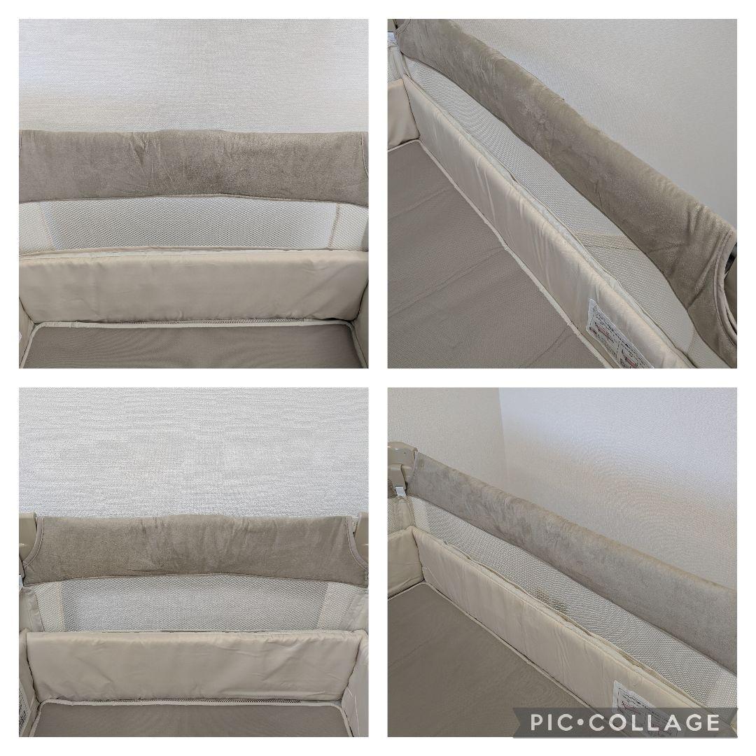 【美品】アップリカ　ココネルエアープラスAB　ホワイトベージュ　取説　保存袋付き