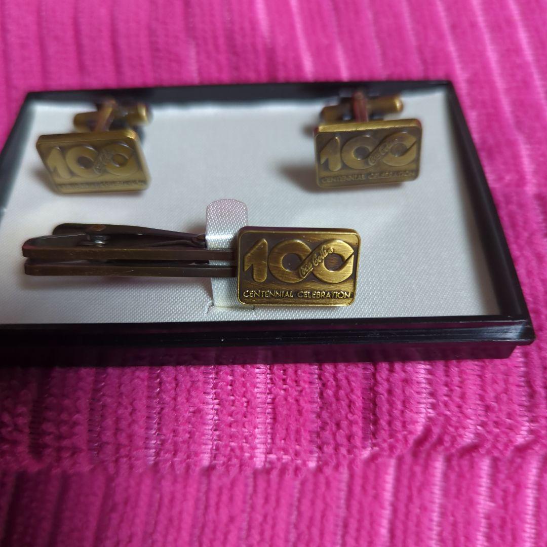コカコーラ100周年記念タイピンカフスセット
