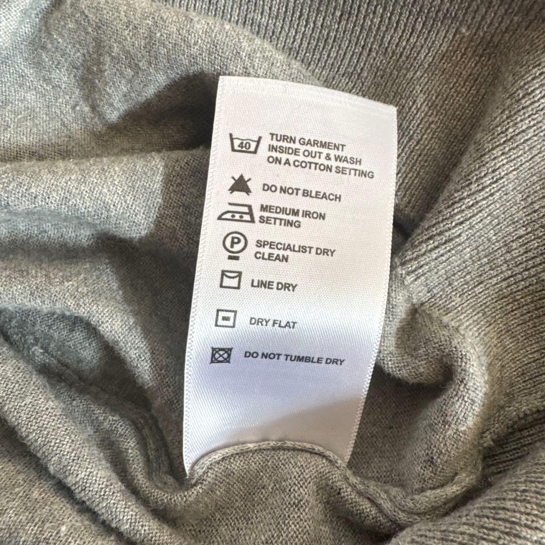 JOHN SMEDLEY グレー 長袖 シーアイランドコットンニットポロ