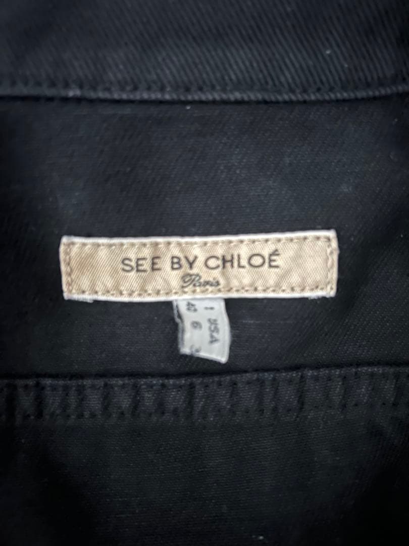 SEE BY CHLOÉ ブラックジャケット　Gジャン　デニム