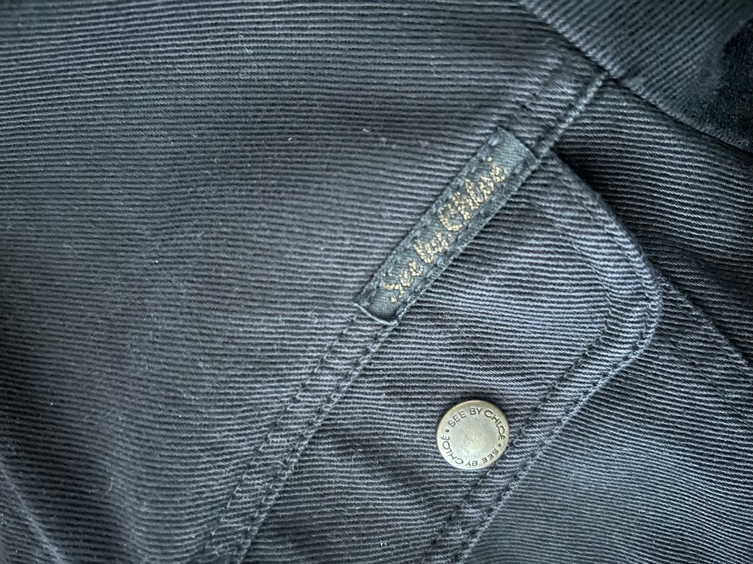 SEE BY CHLOÉ ブラックジャケット　Gジャン　デニム