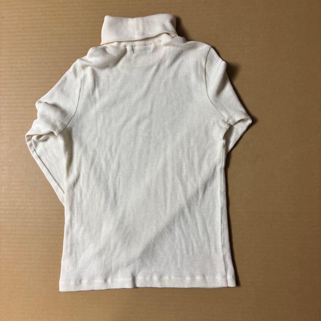 専用出品SCAPA 九分袖グレーウールコートと白タートルニット