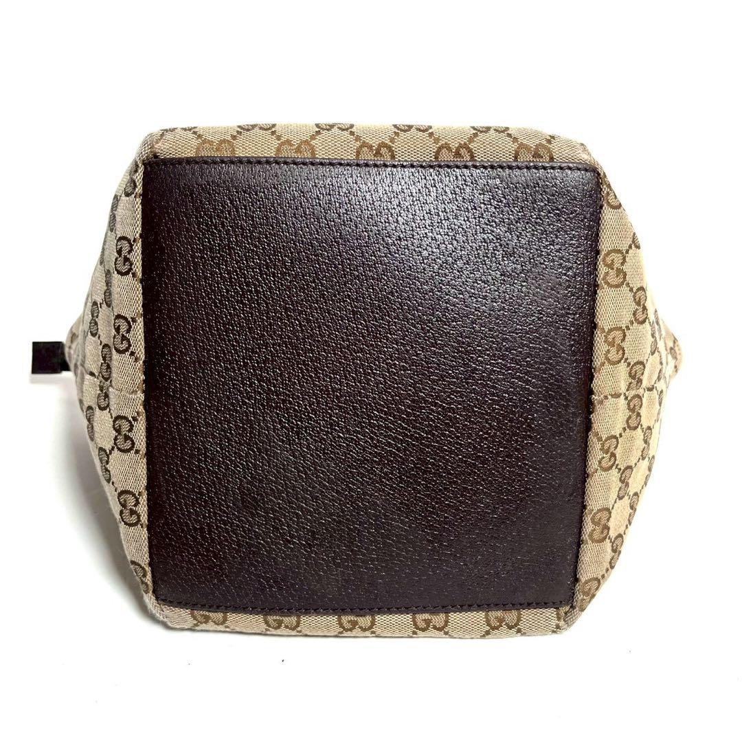 【極上美品✨】グッチ GGキャンバス シェリーライン トートバッグ 角擦れ無し