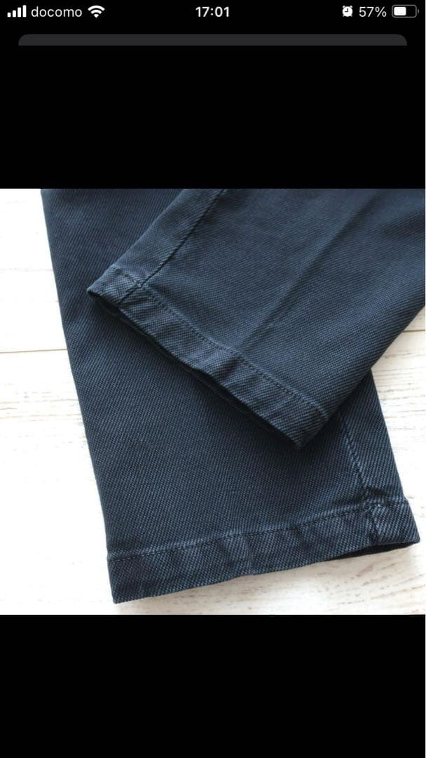 BRIGLIA 1949 上質　ストレッチ スリム チノパン 紺45