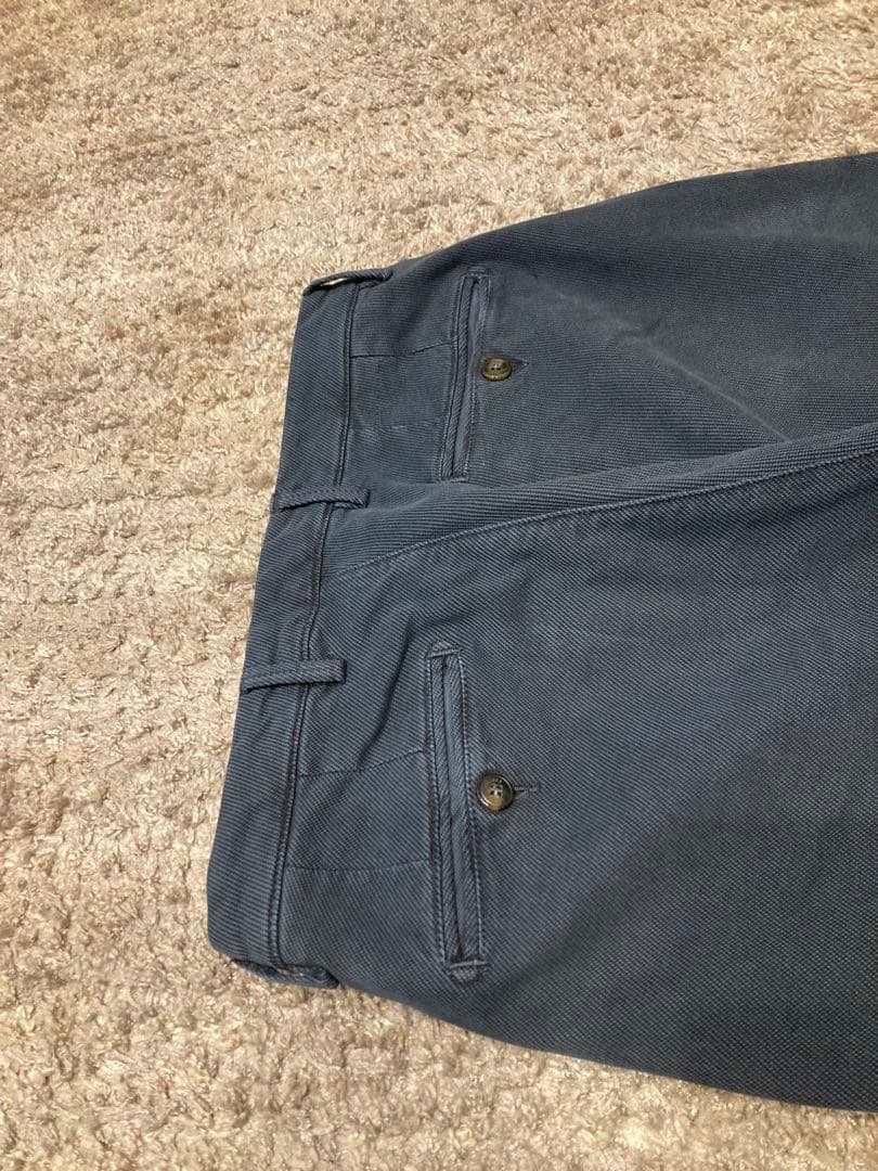 BRIGLIA 1949 上質　ストレッチ スリム チノパン 紺45