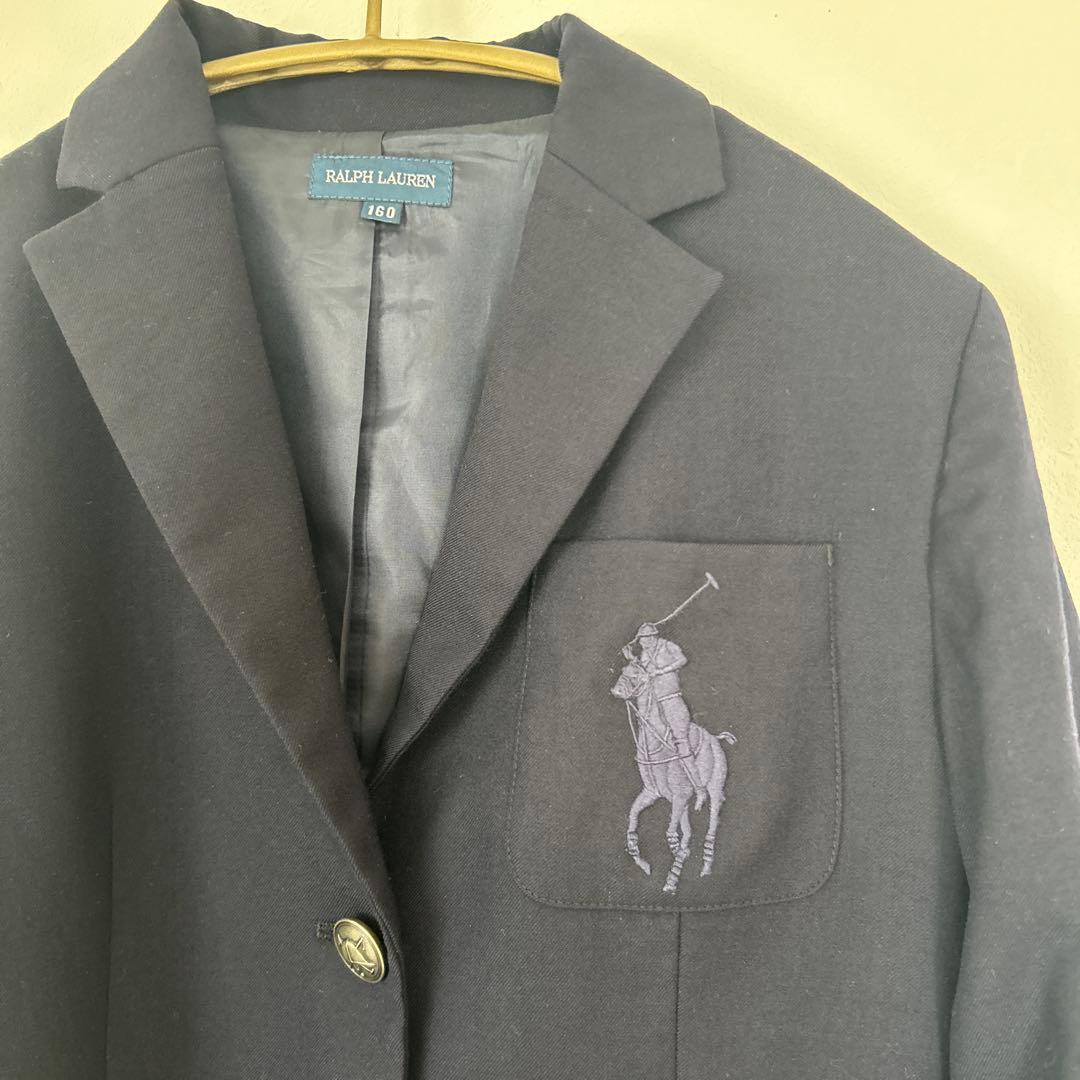 Ralph Lauren ネイビー ブレザー 160サイズ　卒業式　ビックポニー