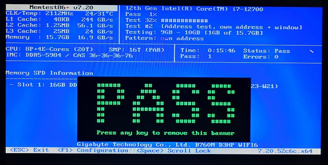 CORSAIR VENGEANCE DDR5 6000 16GB 動作確認済