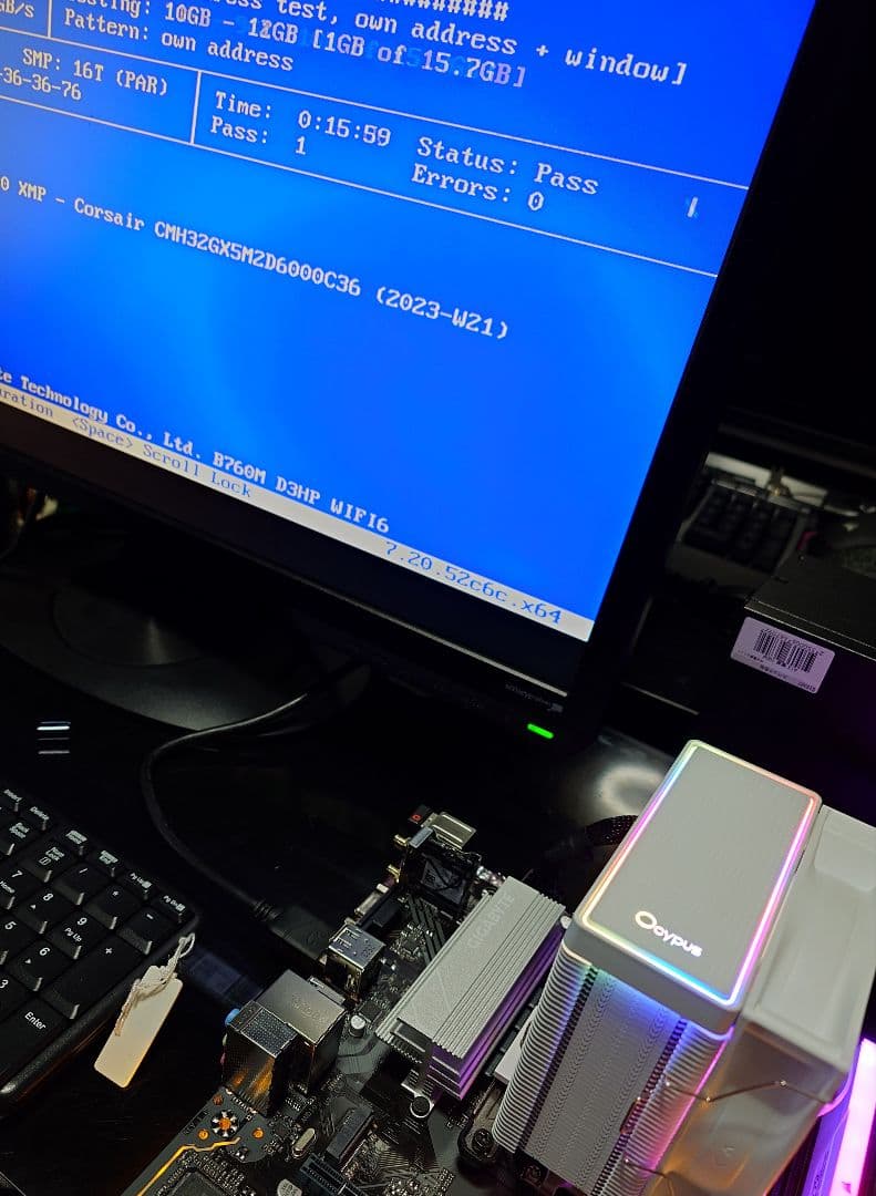 CORSAIR VENGEANCE DDR5 6000 16GB 動作確認済