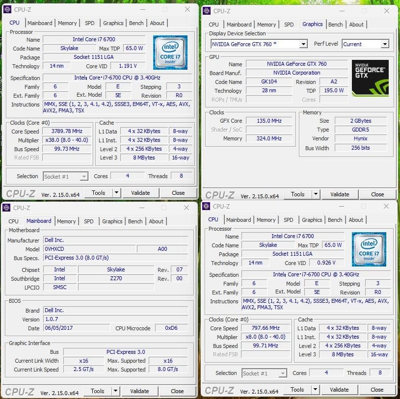XPS8920 i7-6700/NVMe256G+HDD1T/無線/フォトナ