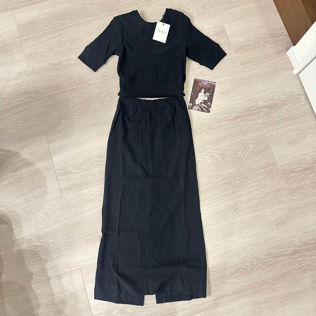 Her lip to 2way Ribbed Dress ワンピース　値下げ！