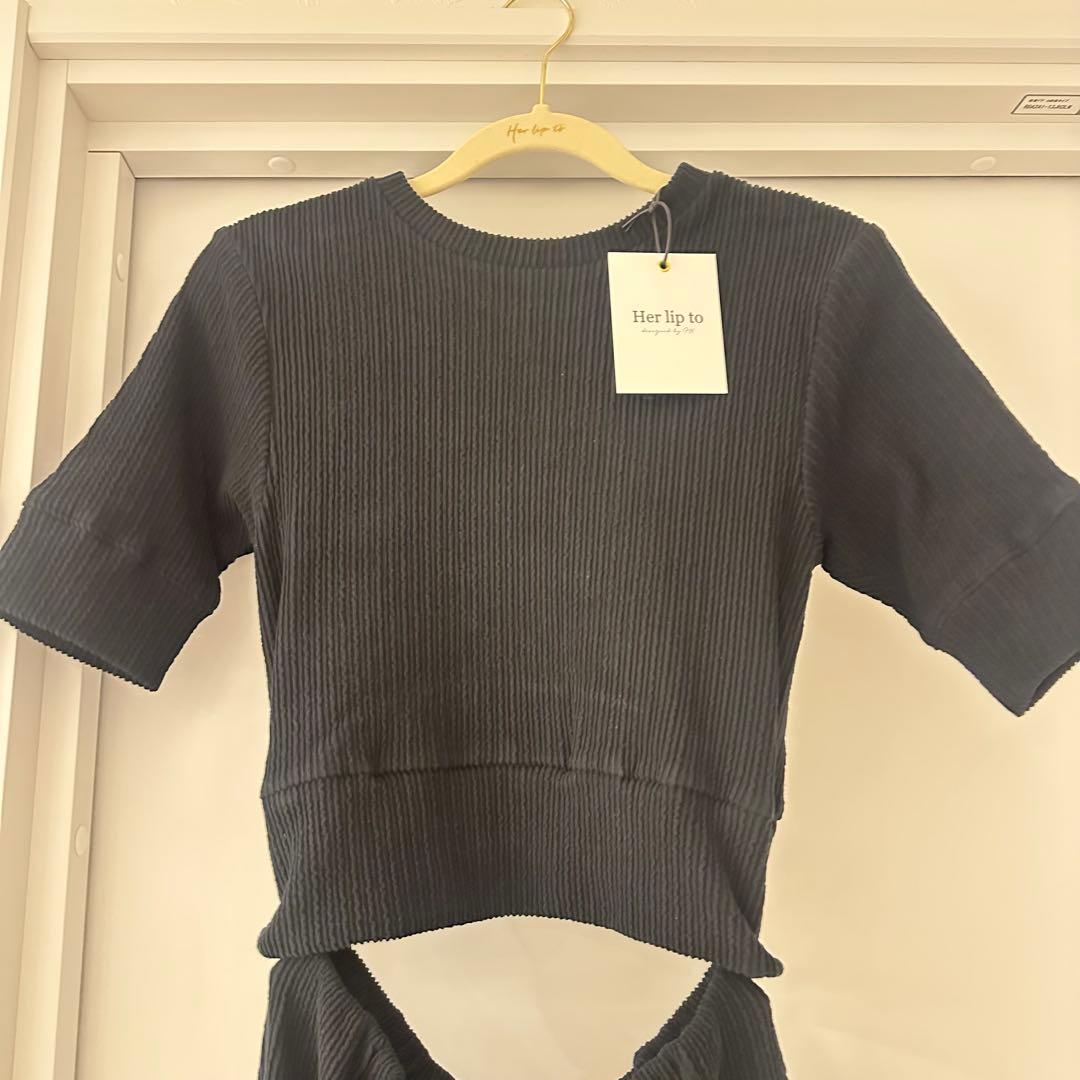 Her lip to 2way Ribbed Dress ワンピース　値下げ！