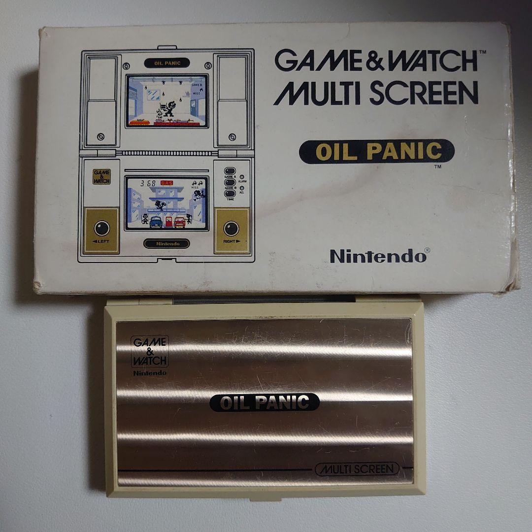 【ジャンク品】『オイルパニック』任天堂 ゲームウォッチ 箱・説明書付属