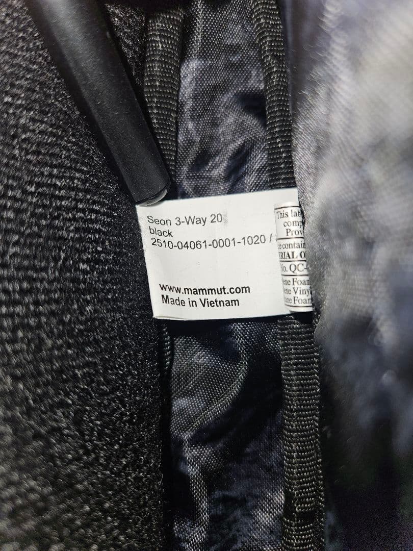 バッグ MAMMUT Seon3way 20