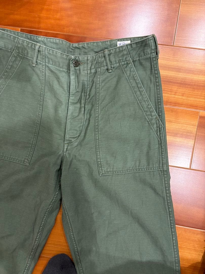 オアスロウ　USファティーグパンツL 3 オリーブ