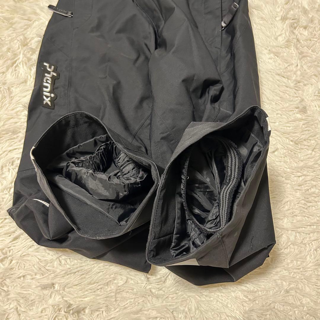 【美品】phenix フェニックス スキーウェア 上下 黒 レディース メンズS