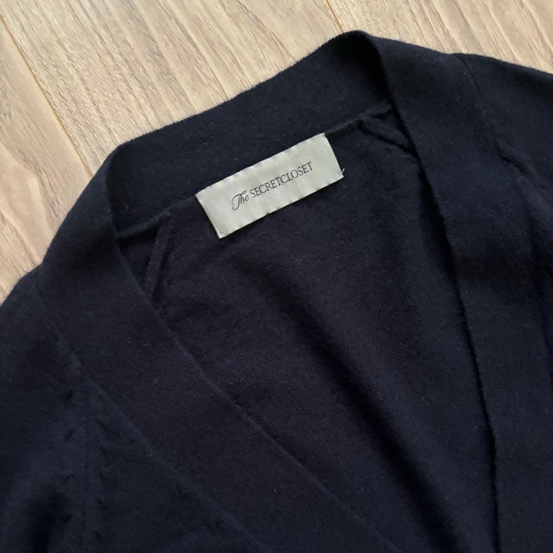 teiTHE SECRET CLOSET カシミヤCD NAVY美品L