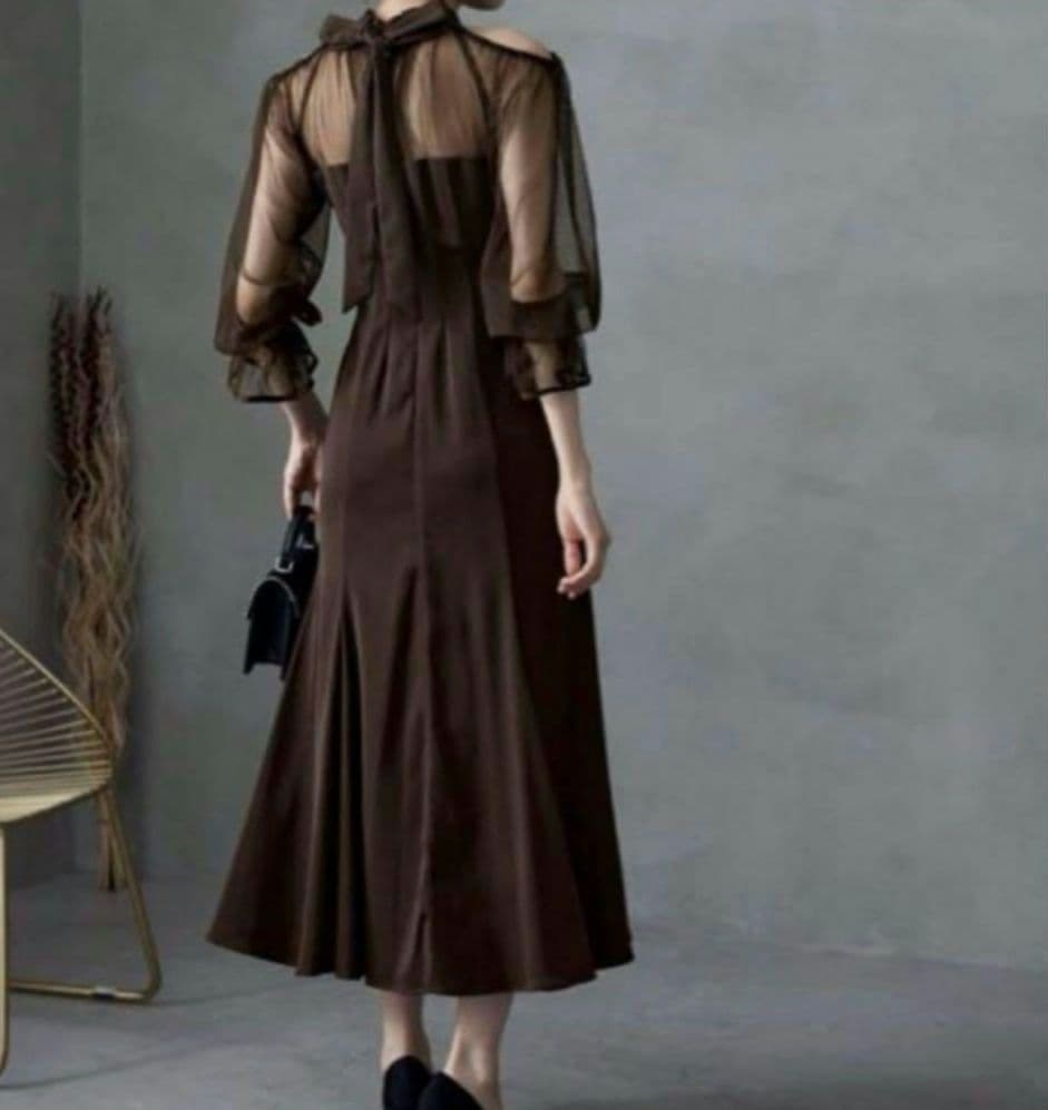 etoll . バックリボン マーメイドドレス ワンピース 結婚式 オケージョン