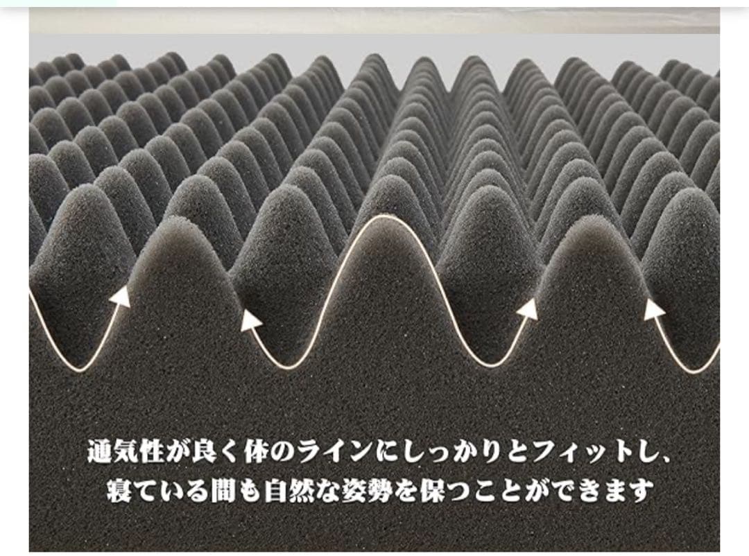 折りたたみマットレス ダブル高反発 厚さ8cm 140x195 グレー