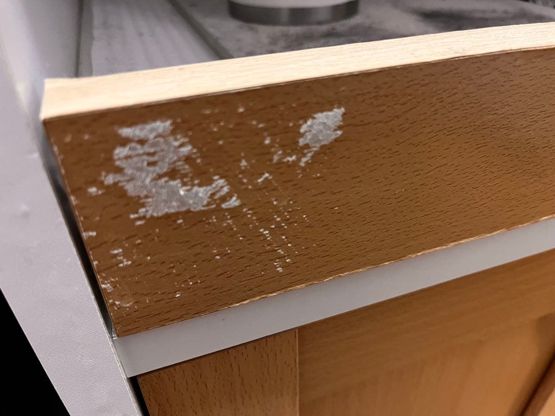 【本日まで】キッチン収納キャビネット　ホワイト木目