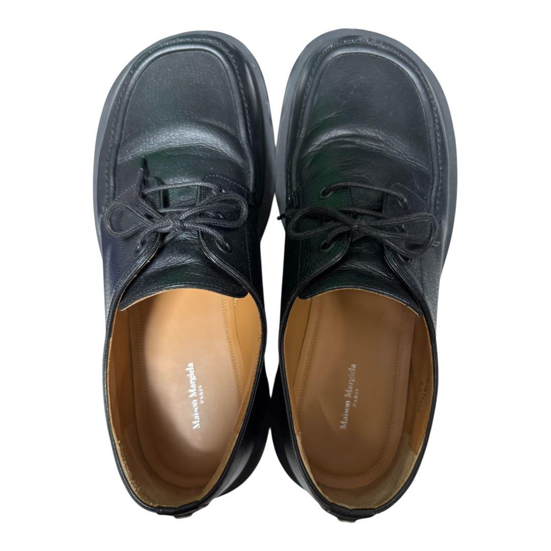 Maison Margiela スクエアダービーシューズ 42 黒 レースアップ