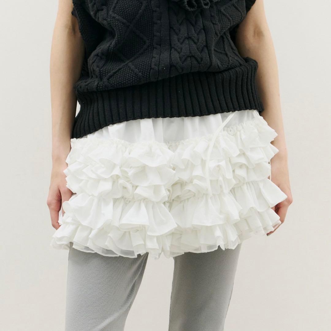 LA BELLE ETUDE マルチウェイティアードミニスカート