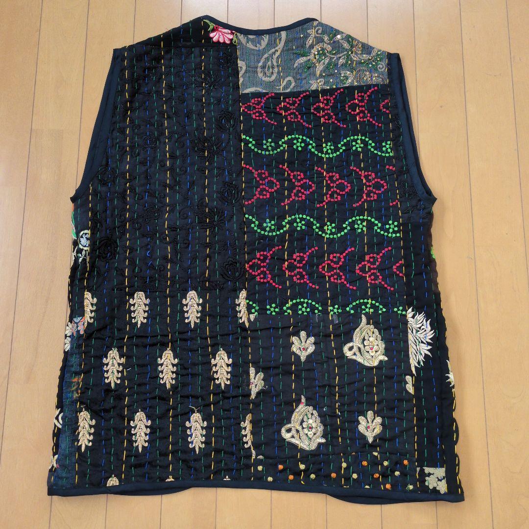 So キルトベスト　ブラックロング