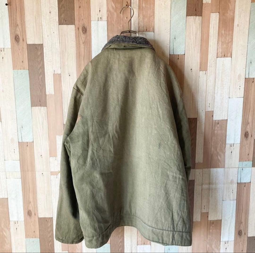 60s ヴィンテージ N-1 デッキジャケット 民間用 ボアジャケット グリーン