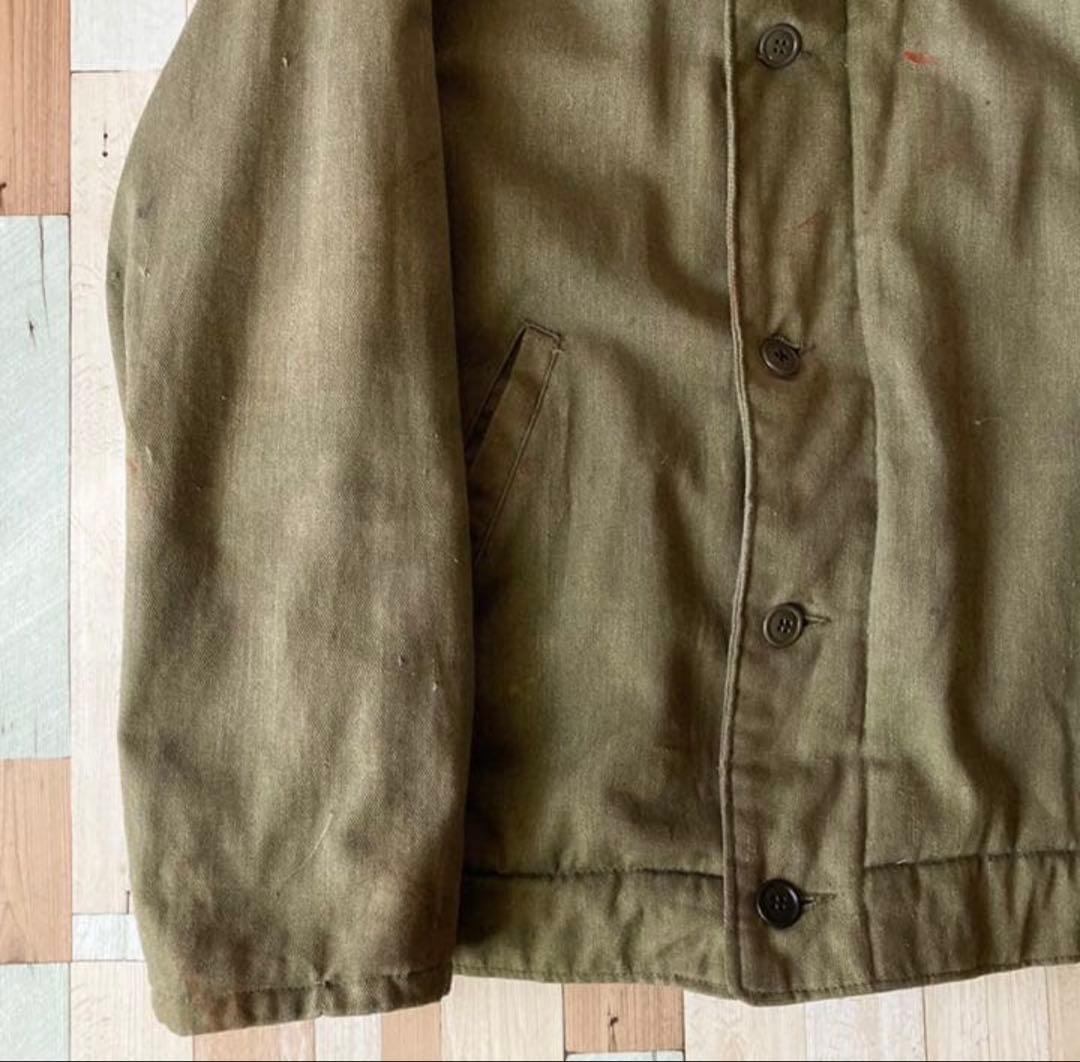 60s ヴィンテージ N-1 デッキジャケット 民間用 ボアジャケット グリーン